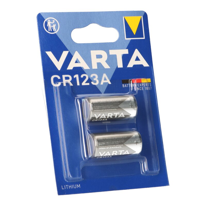 Varta CR123A 3V Lithium Batterie - 2er Blister von Varta