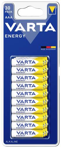 Varta ENERGY AAA Bli 30 Micro (AAA)-Batterie Alkali-Mangan 1.5V 30St. von Varta