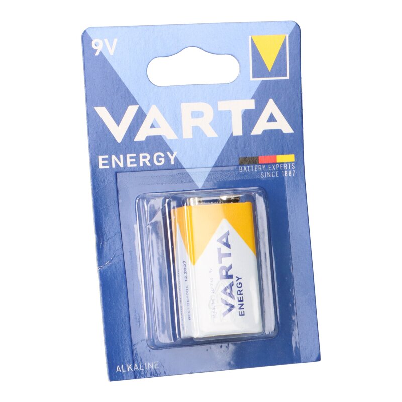 Varta Energy 9V-Block Batterie 1er Blister AlMn 565mAh Varta Energy 9V-Block Batterie 1er Blister AlMn 565mAh von Varta