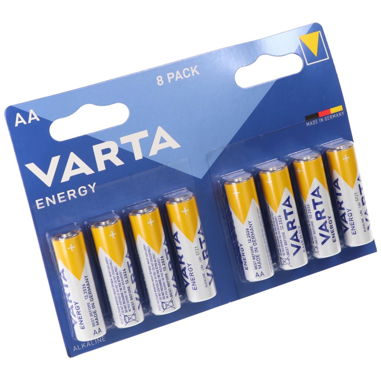 Varta Energy Batterie Alkaline, Mignon, AA, LR06, 1.5V 8er Pack von Varta
