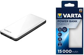 Varta Energy - Powerbank - 10000 mAh - 37 Wh - 15 Watt - 3 Ausgabeanschlussstellen (2 x USB, USB-C) (57976 101 111) von Varta