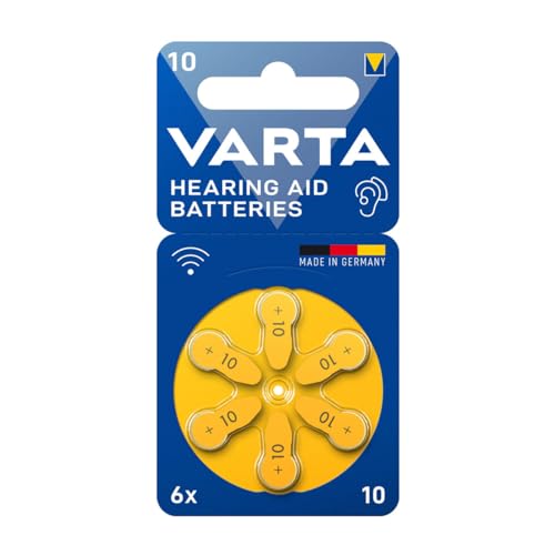Varta Hearing Aid Batteries 10 Hörgeräte Batterie (6er Blister) von Varta