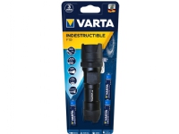 Varta INDESTRUCTIBLE F10, Hand-Blinklicht, Schwarz, Aluminium, Gummi, 9 m, IPX4, LED von Varta