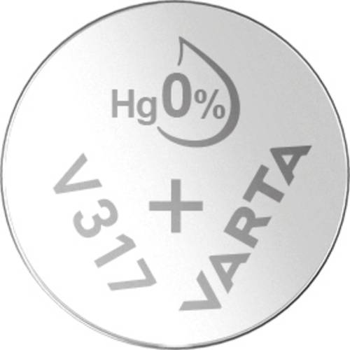 Varta Knopfzelle 317 1.55V 10.5 mAh Silberoxid SILVER Coin V317/SR62 NaBli 1 von Varta
