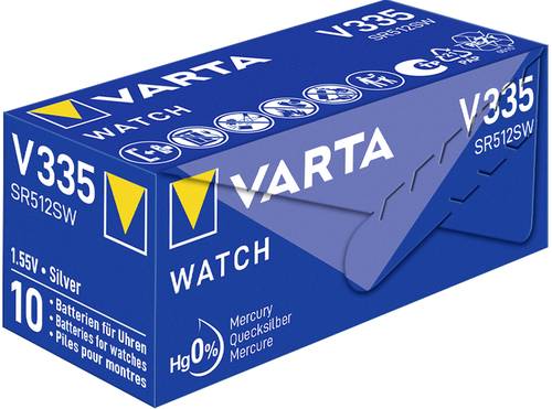 Varta Knopfzelle 335 1.55V 6 mAh Silberoxid SILVER Coin V335/SR512 NaBli 1 von Varta