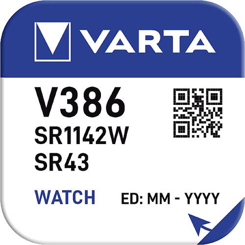 Varta Knopfzelle 386 1.55V 1 St. 115 mAh Silberoxid SILVER Coin V386/SR43 NaBli 1 von Varta