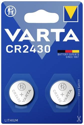 Varta Knopfzelle CR 2430 3V 2 St. 290 mAh Lithium LITHIUM Coin CR2430 Bli 2 von Varta