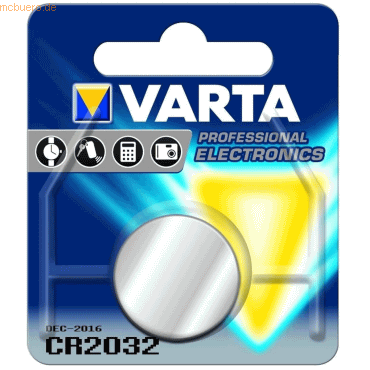 Varta Knopfzelle CR2032 3V 230mAh von Varta