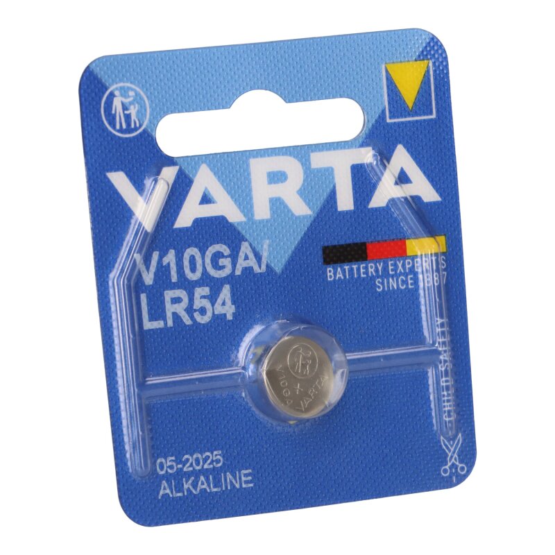 Varta Knopfzelle Electronics V 10 GA Alkaline 1,5 V 1er Blister von Varta