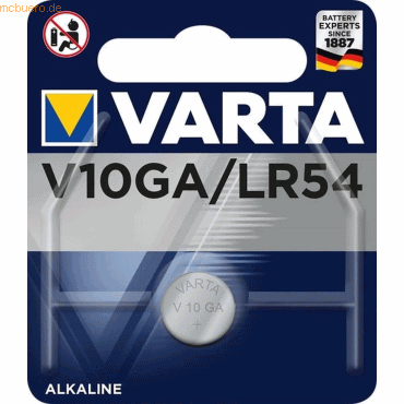 Varta Knopfzelle V10GA 1,5V 50mAh von Varta