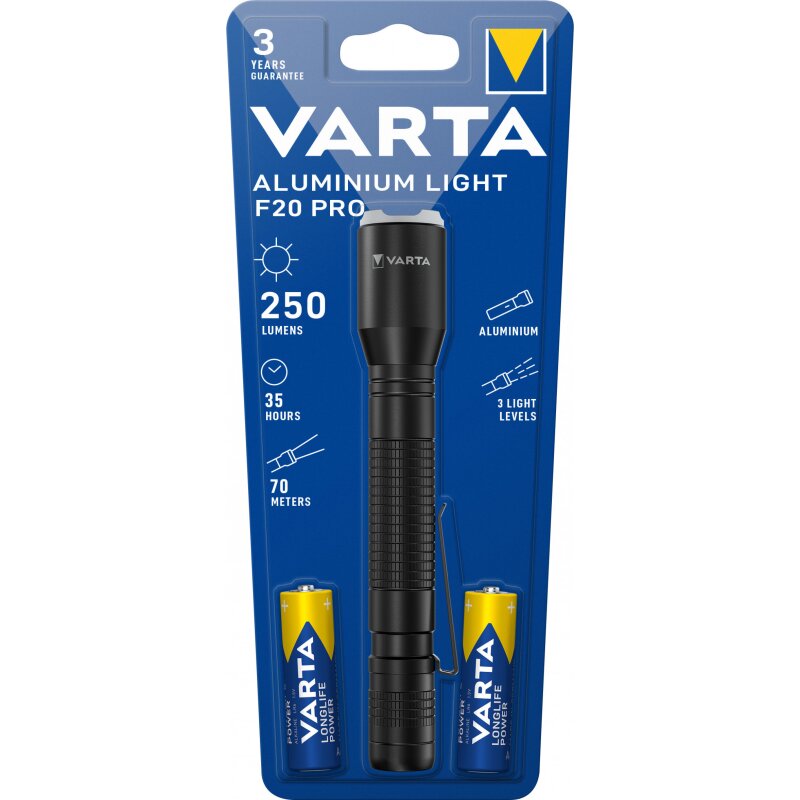 Varta LED Aluminium Light Taschenlampe 250lm Varta LED Aluminium Light Taschenlampe 250lm von Varta