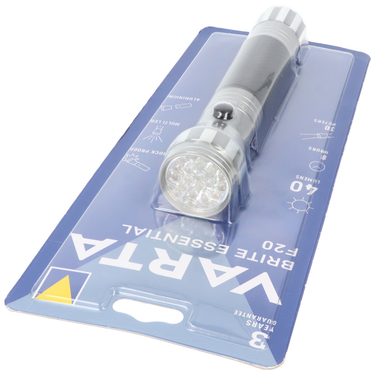 Varta LED Taschenlampe Brite Essential F20 40lm, exkl. 2x Batterie Baby C, Retail Blister Varta LED Taschenlampe Brite Essential F20 40lm, exkl. 2x Batterie Baby C, Retail Blister von Varta