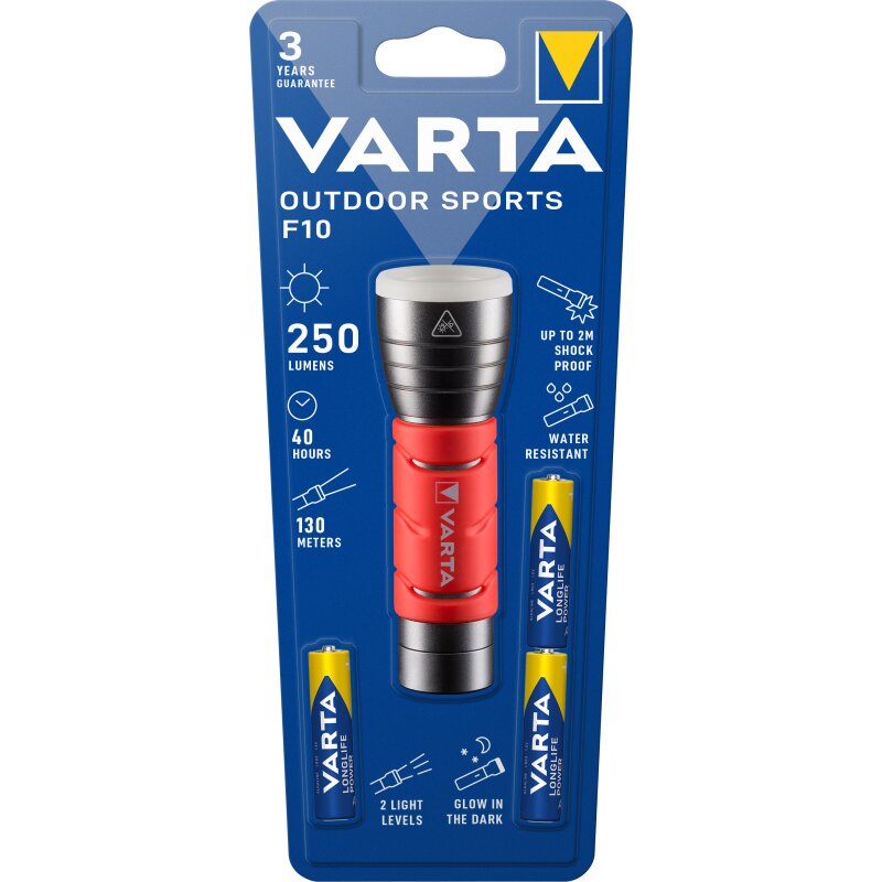 Varta LED Taschenlampe Outdoor Sports, F10 von Varta