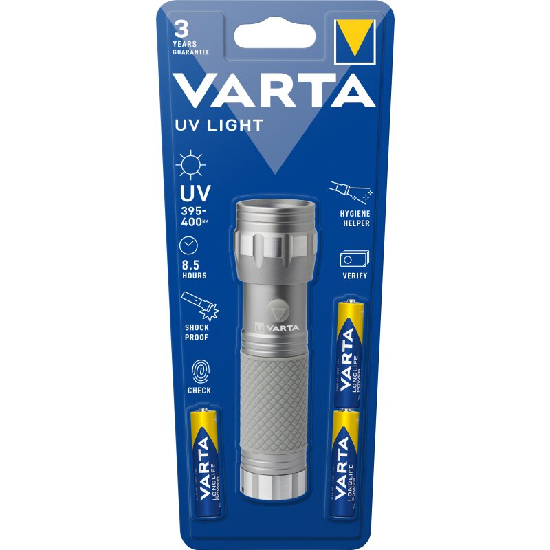 Varta LED Taschenlampe UV Light, 385-400nm von Varta