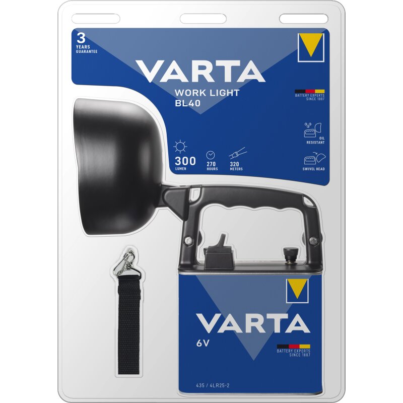 Varta LED Taschenlampe Work Line, BL40 von Varta