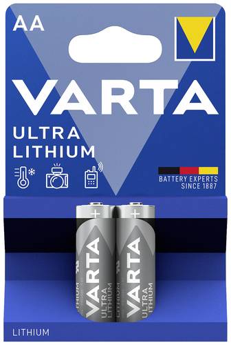 Varta LITHIUM AA Bli 2 Mignon (AA)-Batterie Lithium 2900 mAh 1.5V 2St. von Varta