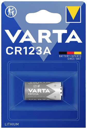 Varta LITHIUM Cylindr. CR123A Bli 1 Fotobatterie CR-123A Lithium 1430 mAh 3V 1St. von Varta