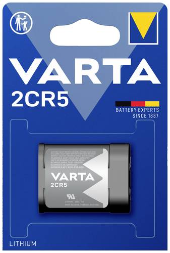 Varta LITHIUM Cylindrical 2CR5 Bli 1 Fotobatterie 2CR5 Lithium 1400 mAh 6V 1St. von Varta