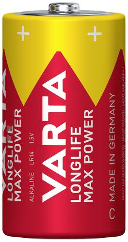 Varta LONGLIFE Max Power C Bli 2 Baby (C)-Batterie Alkali-Mangan 7800 mAh 1.5V 2St. von Varta