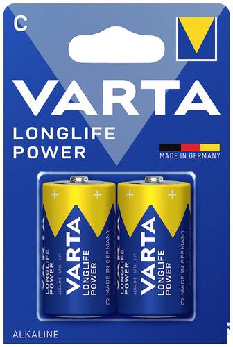 Varta LONGLIFE Power C Bli 2 Baby (C)-Batterie Alkali-Mangan 7800 mAh 1.5V 2St. von Varta