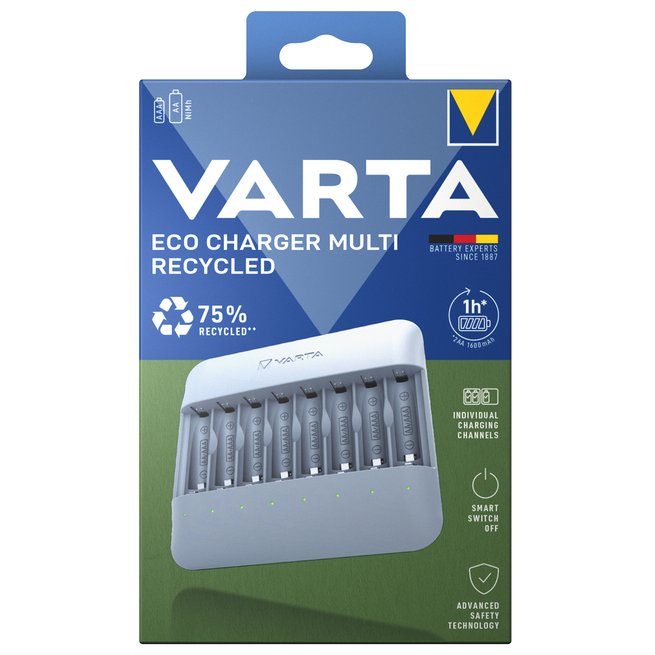 Varta Ladegerät Eco Charger Multi Recycled Varta Ladegerät Eco Charger Multi Recycled von Varta
