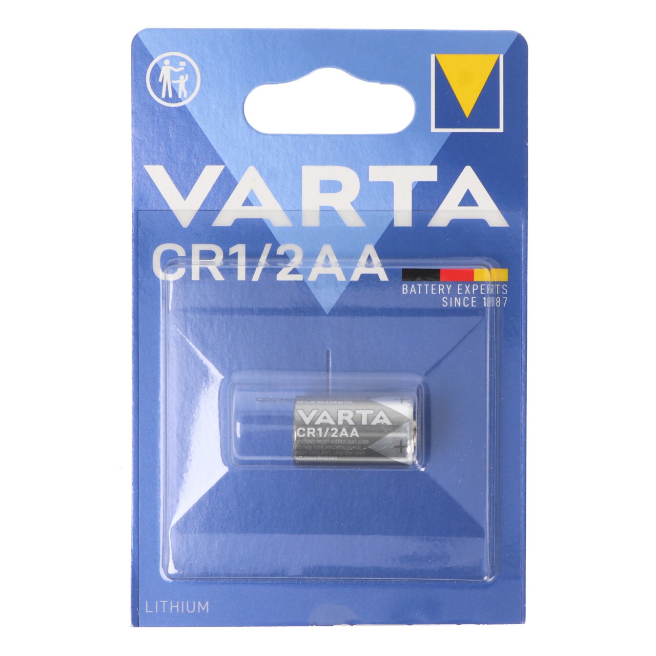 Varta Lithium CR 1/2 AA Varta 6127 3,0V 950mAh, Polung beachten Varta Lithium CR 1/2 AA Varta 6127 3,0V 950mAh, Polung beachten von Varta