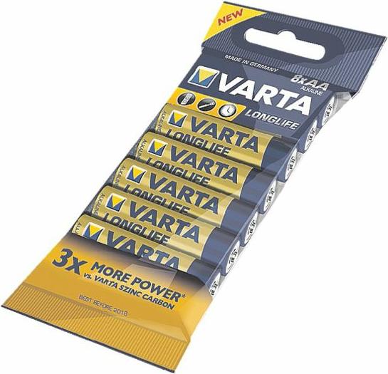 Varta Longlife 4103 - Batterie 8 x AAA - Alkalisch von Varta