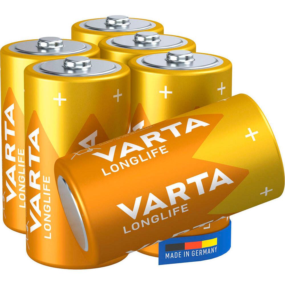 Varta Longlife C 1,5V - 6er-Pack von Varta