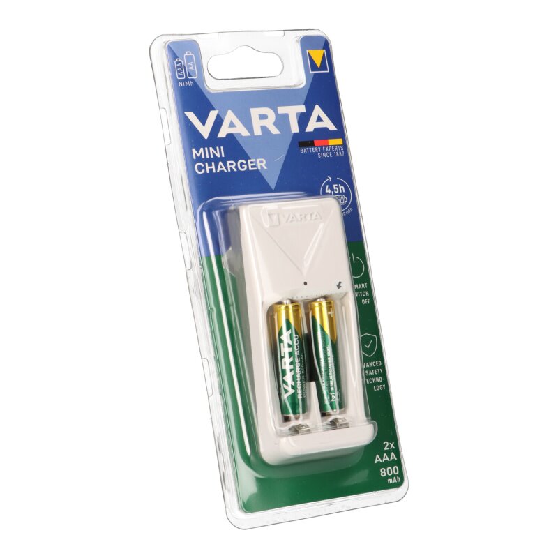 Varta Mini Charger inkl. 2 x 56703R2U (800 mAh) von Varta