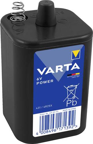 Varta PROFESSIONAL 431 Z/K 4R25X Spezial-Batterie 4R25 Federkontakt Zink-Kohle 6V 8500 mAh 1St. von Varta