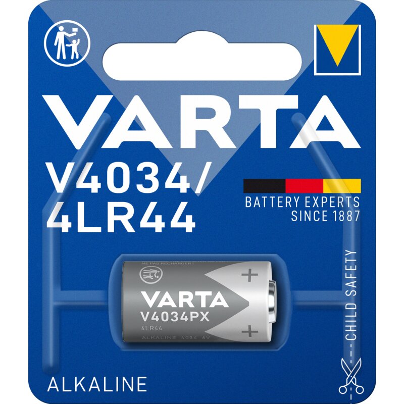 Varta Photobatterie V4034 4LR44 Alkaline 6V / 100mAh von Varta