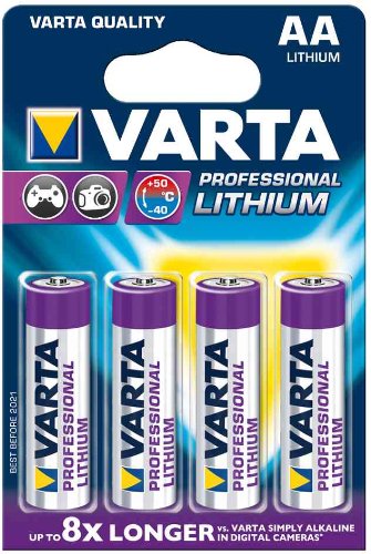 VARTA Batterie Professional LithiumAA 1,5 V 2600 mAh VPE 4 von Varta