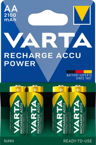 Varta RECH.AC.Power AA2100mAh BLI4 Mignon (AA)-Akku NiMH 2100 mAh 1.2V 4St. von Varta