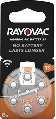 Varta Rayovac Acoustic Special 13 Hörgeräte-Zellen (1,4V, 310mAh, 10x 6-er Blister) von Varta