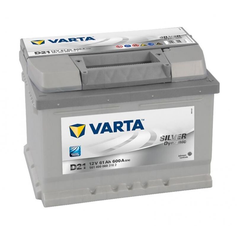 Varta SILVER Dynamic 561 400 060 3162 D21 12Volt 61Ah 600A/EN Starterbatterie von Varta