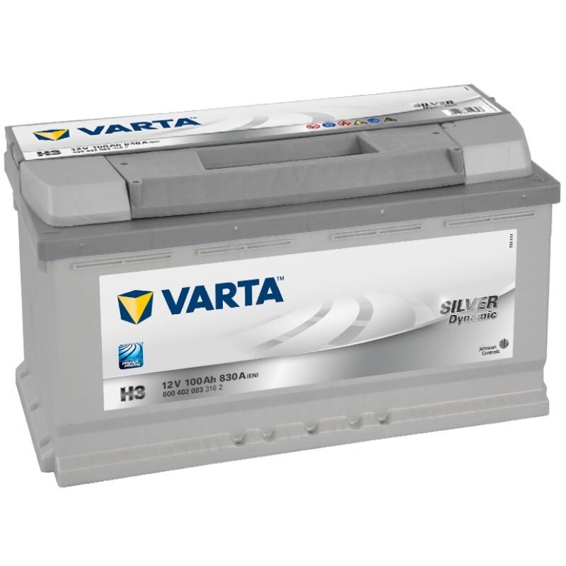 Varta SILVER Dynamic 600 402 083 3162 H3 12Volt 100Ah 830 A/EN Starterbatterie von Varta