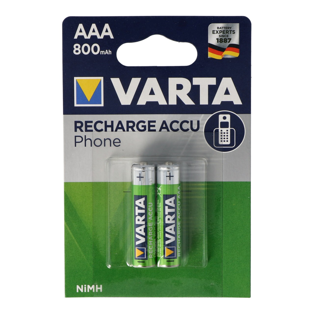 Varta T398 Phone Power Akku Micro/AAA 800mAh 2er Pack T398 4008496330867 Varta T398 Phone Power Akku Micro/AAA 800mAh 2er Pack T398 4008496330867 von Varta