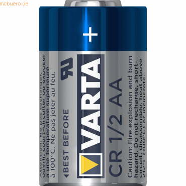 Varta VARTA ELECTRONICS CR 1/2 AA Blister 1 Varta VARTA ELECTRONICS CR 1/2 AA Blister 1 von Varta