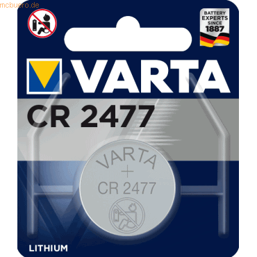 Varta VARTA ELECTRONICS CR2477 Blister 1 Lithium von Varta