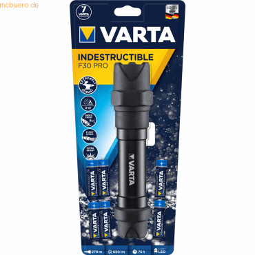 Varta VARTA Indestructible F30 Pro 6AA mit Batt. von Varta