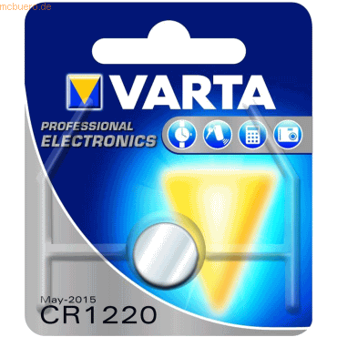 Varta VARTA Knopfzellenbatterie Electronics CR1220 Lithium Varta VARTA Knopfzellenbatterie Electronics CR1220 Lithium von Varta