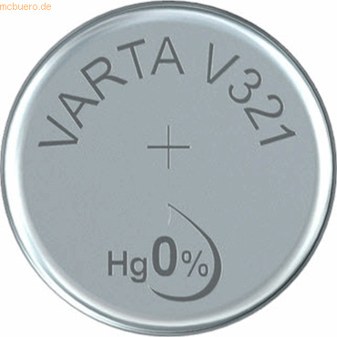 Varta VARTA Knopfzellenbatterie Electronics V321 (SR65) Silber von Varta