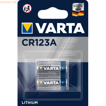 Varta VARTA LITHIUM CR123A Blister 2 von Varta