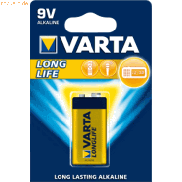 Varta VARTA LONGLIFE Batterie E-Block (9V-Block) 1er von Varta