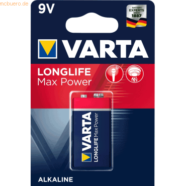 Varta VARTA LONGLIFE Max Power 9V Blister 1 von Varta