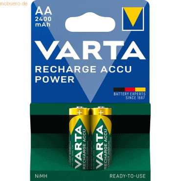 Varta VARTA RECHARGE ACCU Power AA 2400mAh Blister 2 von Varta