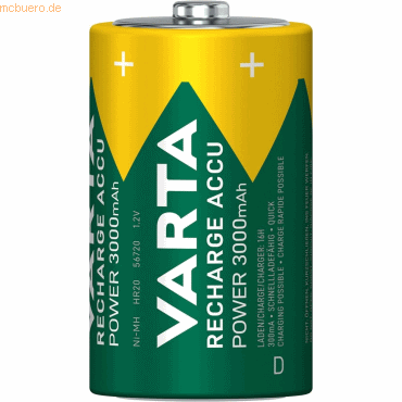 Varta VARTA RECHARGE ACCU Power D 3000mAh Blister 2 Varta VARTA RECHARGE ACCU Power D 3000mAh Blister 2 von Varta