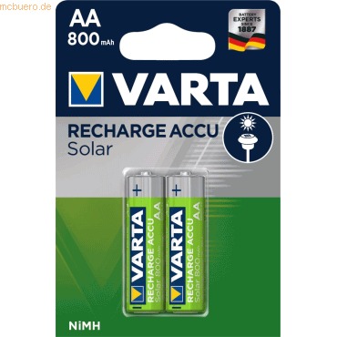 Varta VARTA Solar Akku AA LR6 Mignon 2er 800 mAh von Varta