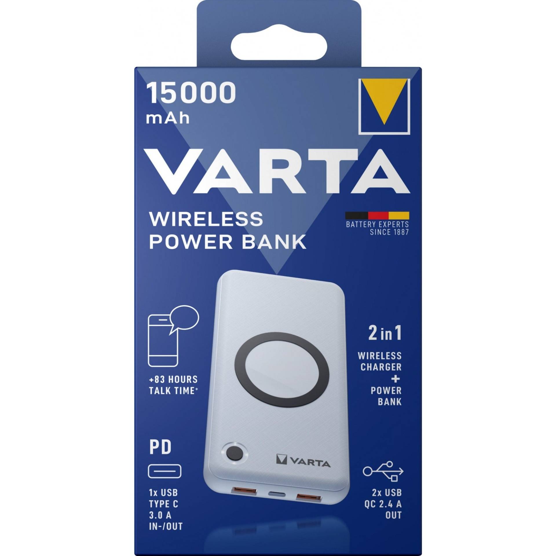 Wireless Powerbank 15.000 von Varta