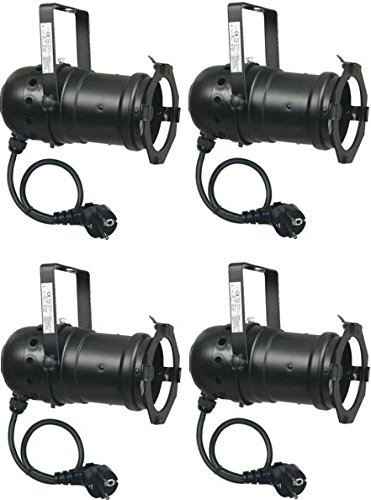 Varytec 1247-4 x PAR 30 Spot-Light Scheinwerfer SCHWARZ black PAR-30 mit E-27 Fassung & Kabel mit Schuko-Stecker Varytec 1247-4 x PAR 30 Spot-Light Scheinwerfer SCHWARZ black PAR-30 mit E-27 Fassung & Kabel mit Schuko-Stecker von Varytec
